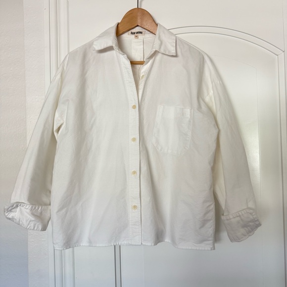 Djerf Avenue White Button Up - Picture 3 of 10